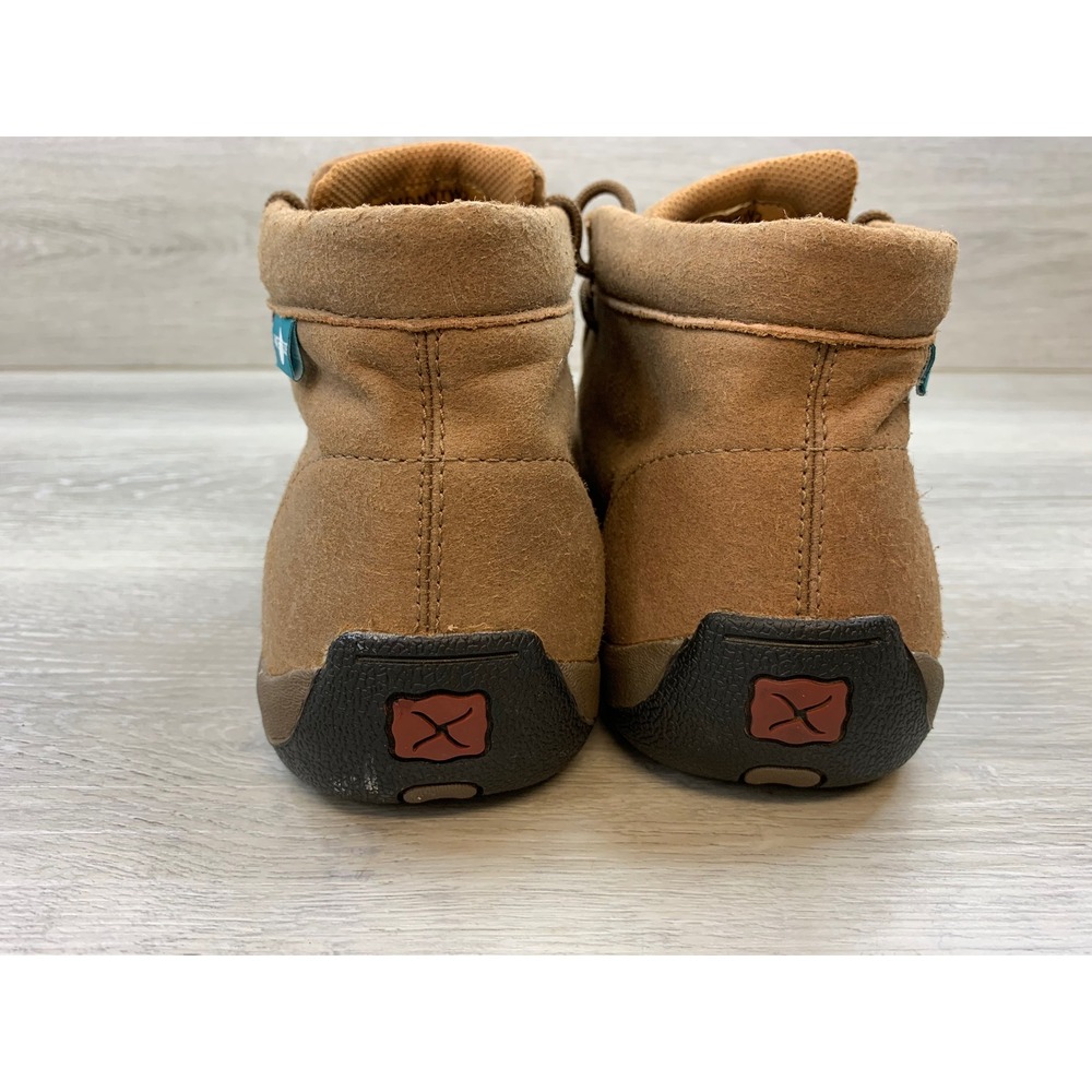 Twisted X Work Chukka Driving Moc Steel Toe Waterproof Brown Leather 8.5 W - Picture 4 of 11